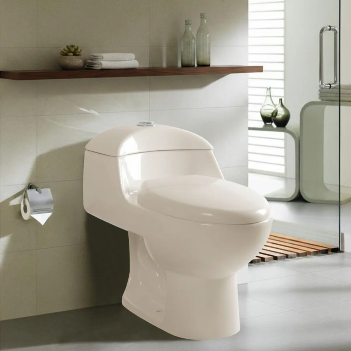 WC Inodoro One Piece Lara Plus Bone, marca SENSI DACQUA - Foto Principal