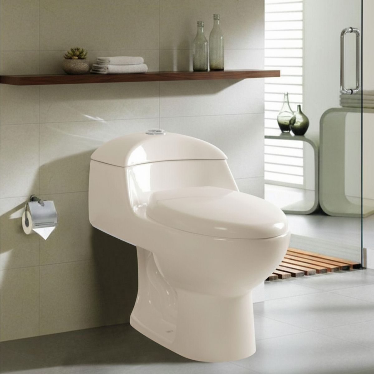 WC Inodoro One Piece Lara Plus Bone, marca SENSI DACQUA - Foto Principal