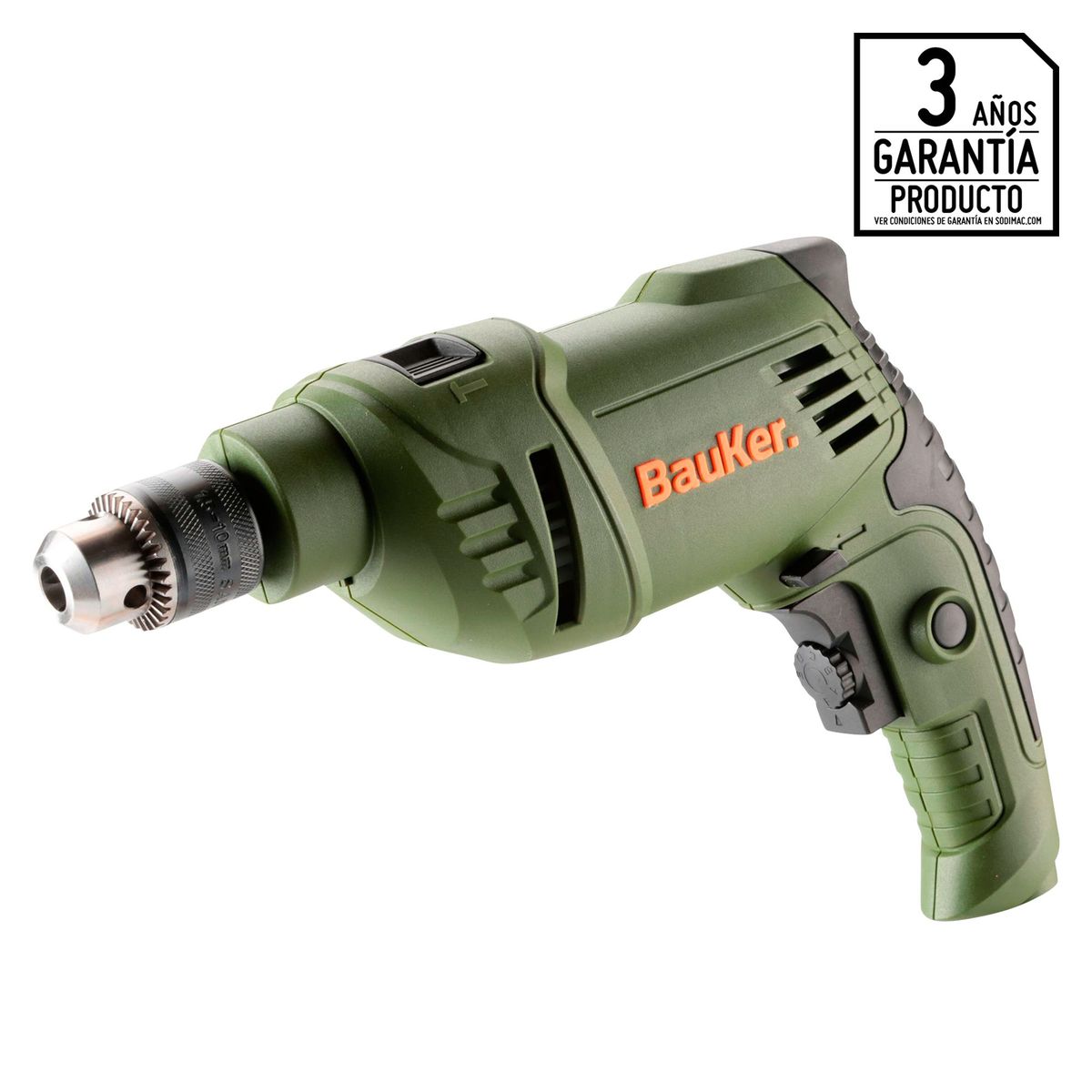 BAUKER - Taladro Percutor Eléctrico Bauker 3/8" 600W