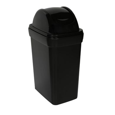 Papelera de Polietileno Basa Negro 35 L