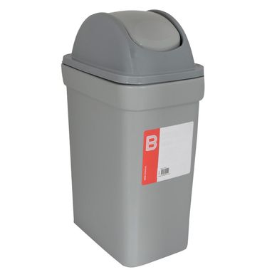 Papelero Ahorra Espacio Bodeguita 35L Gris
