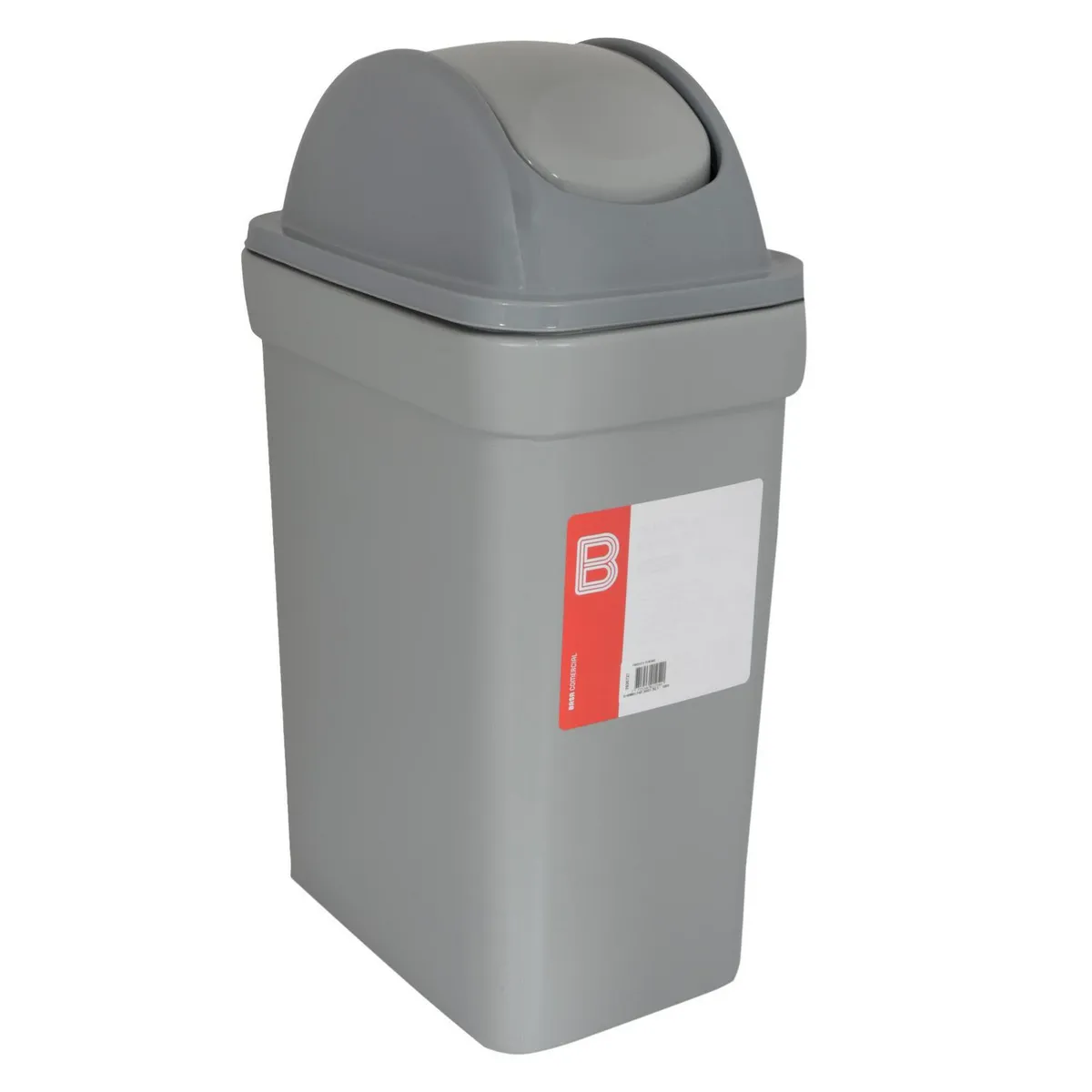 BASA - Papelera de Polietileno Basa Gris 35L