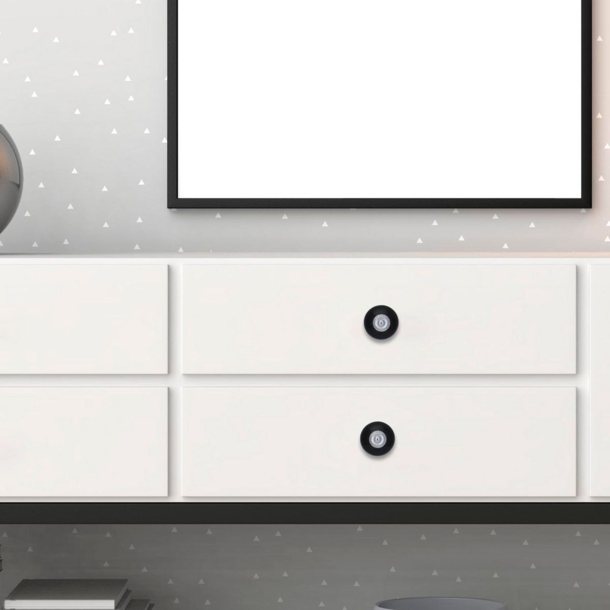 FIXSER - Pack de 2 Perillas Negro 40 mm.