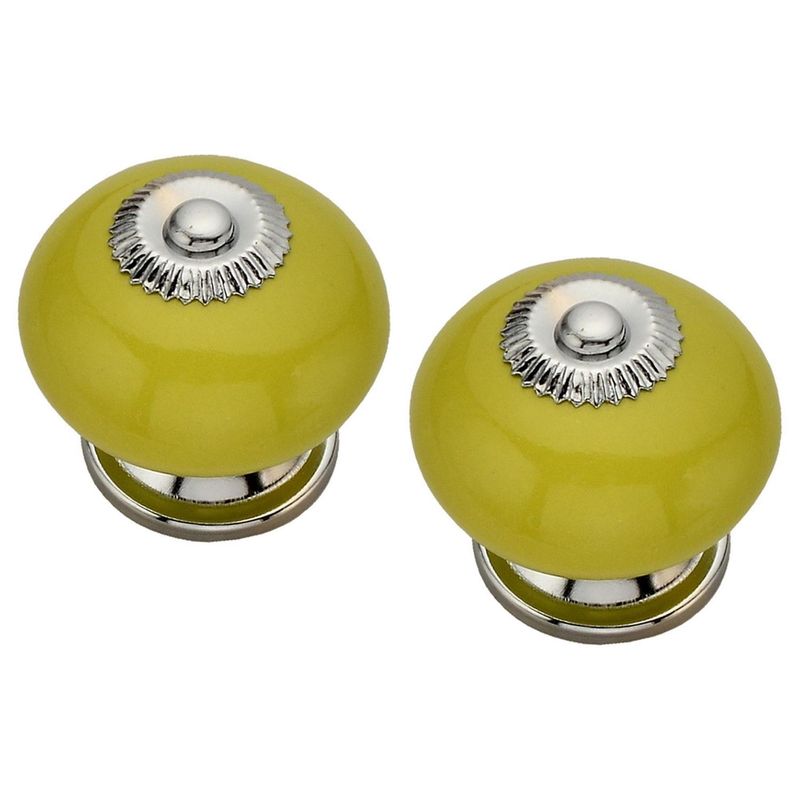 FIXSER - Tirador Perilla 40 mm Pistacho x2