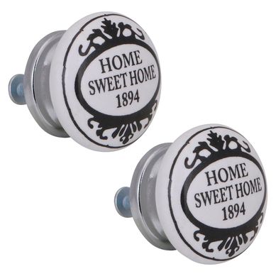 Tirador de Perilla 40 mm. Porcelana Home x 2 unid.