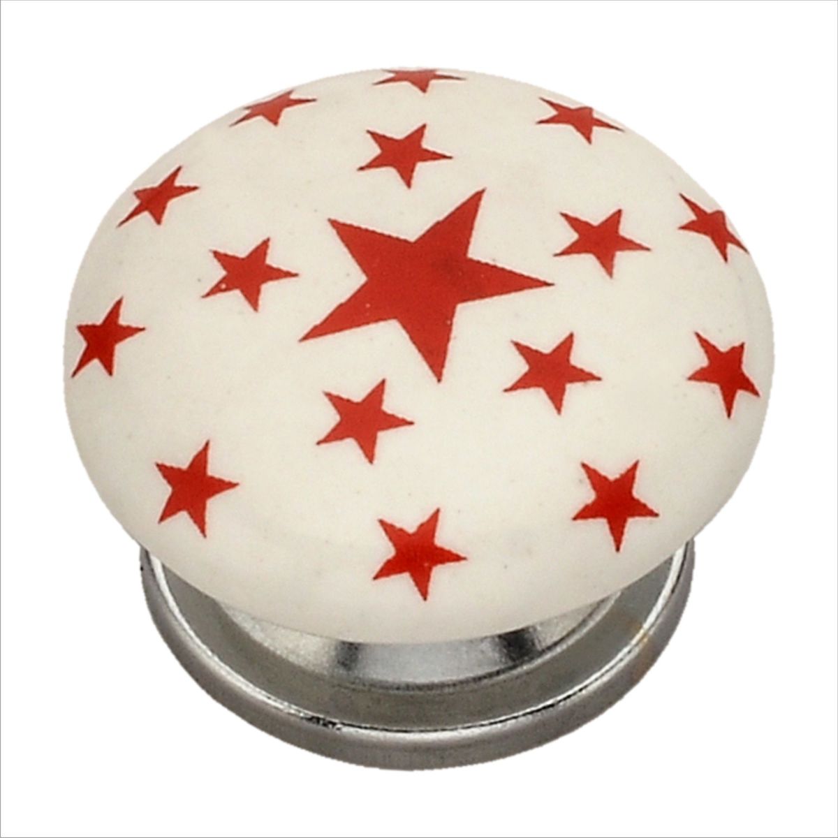 FIXSER - Tirador de Perilla 40 mm. Estrella Roja x 2 unid.