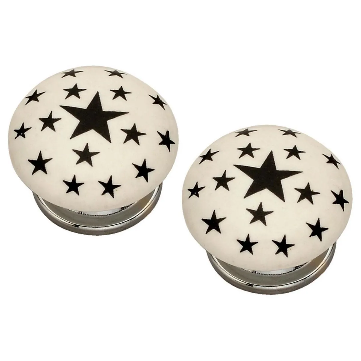 FIXSER - Tirador Perilla 40 mm Estrella Negra x2