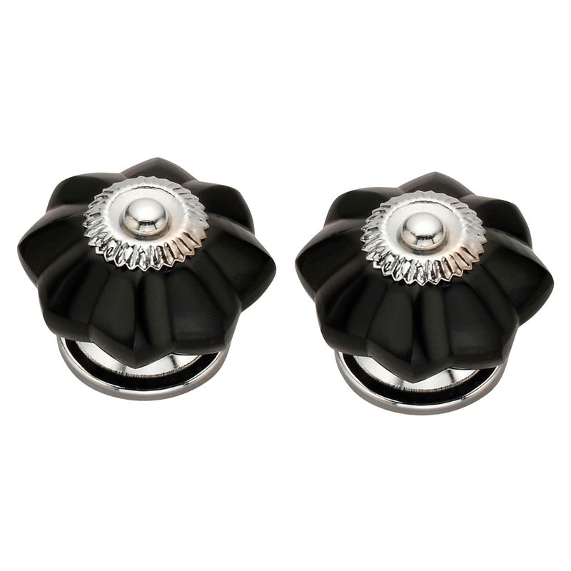 FIXSER - Tirador Perilla 40 mm Cristal Negro x2