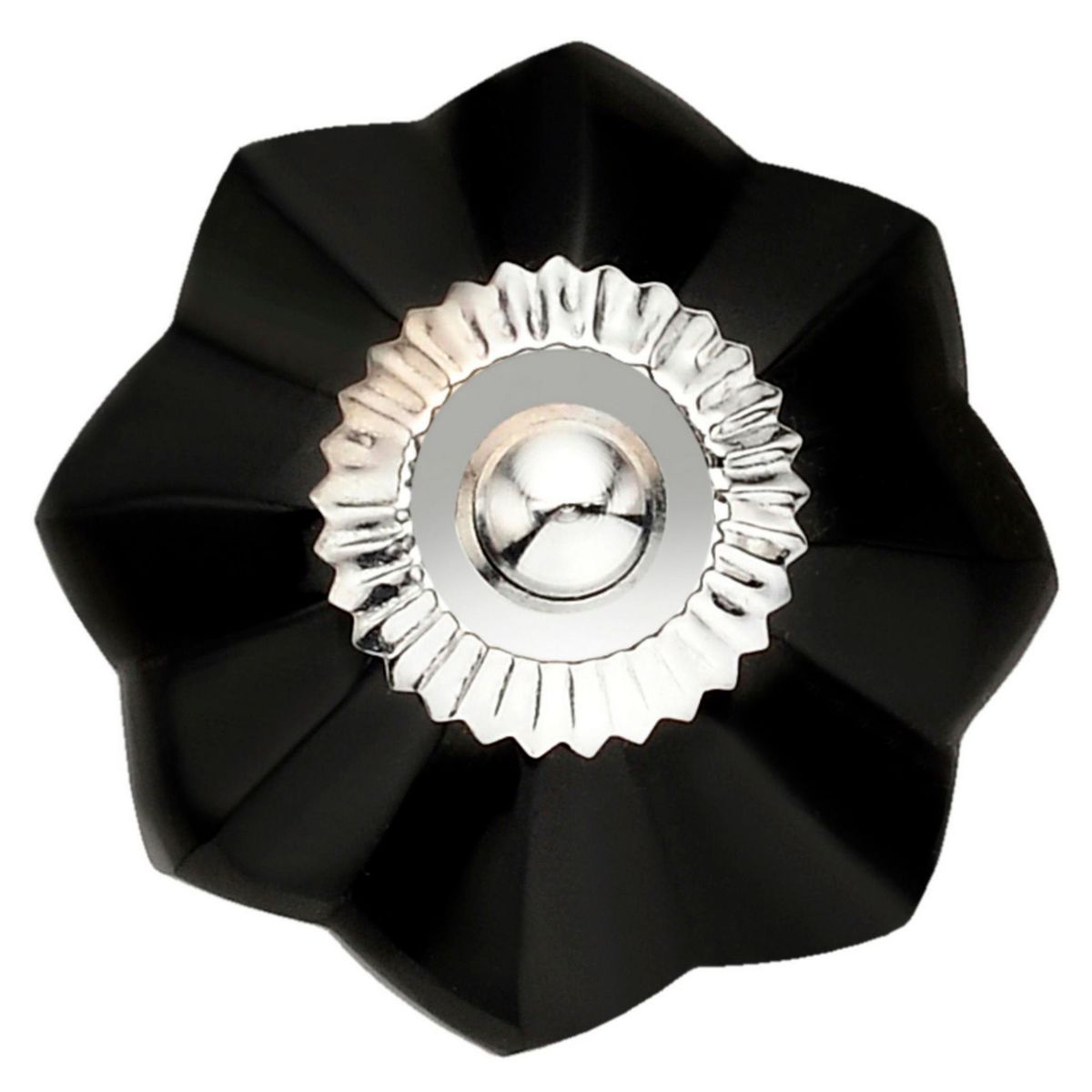 FIXSER - Tirador Perilla 40 mm Cristal Negro x2