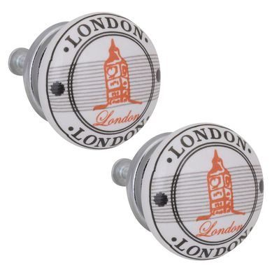 Tirador Perilla 40 mm Porcelana Londres x2