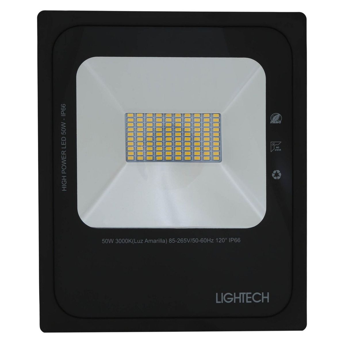 Reflector Led Slim 50W 4400Lm P65 Luz Calida 21X15X3.5Cm Lightech, marca LIGHTECH - Foto 2