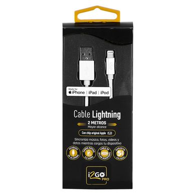 Cable Lightning Nylon tejido 2m