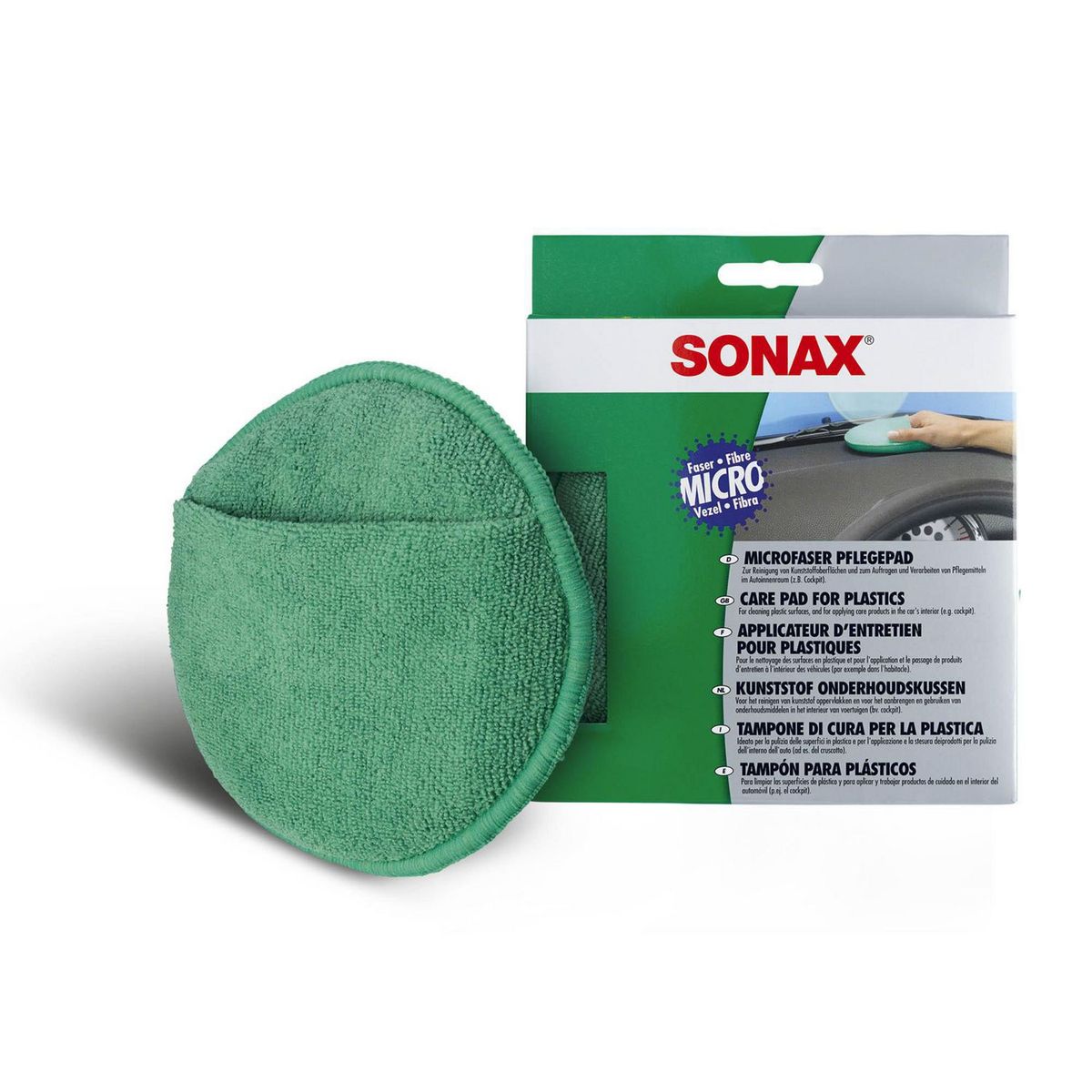 SONAX - Esponja de Limpieza para Plásticos Sonax