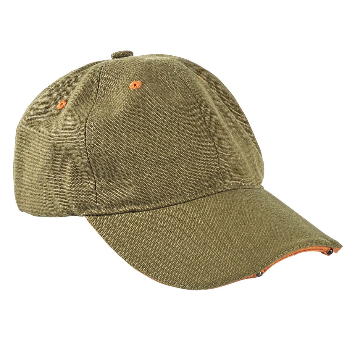 POWERCAP - Gorro con Luz Led Verde Olive