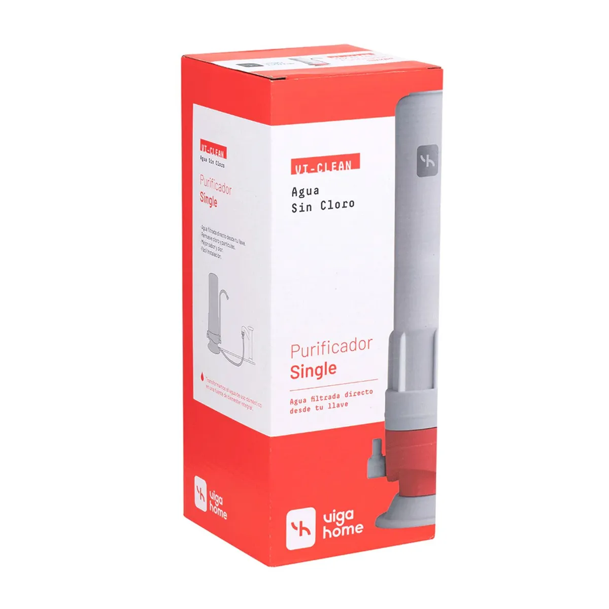 VIGAHOME - Purificador de Agua Sobre Lavadero Single Carbón