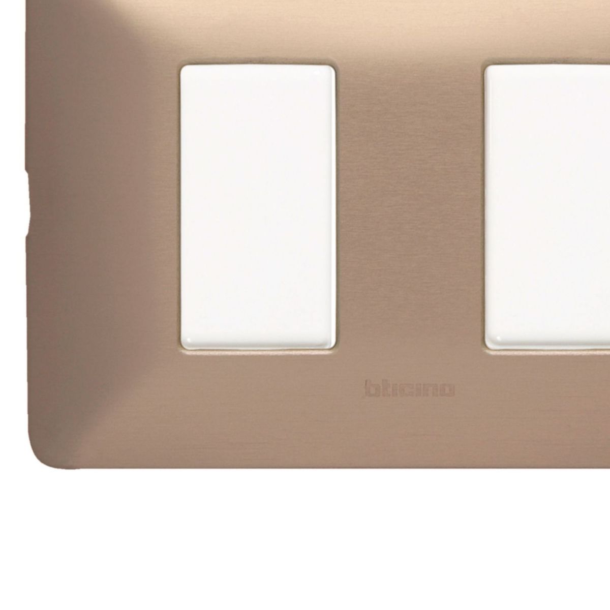 BTICINO - Interruptor Doble Bticino Matix Champagne