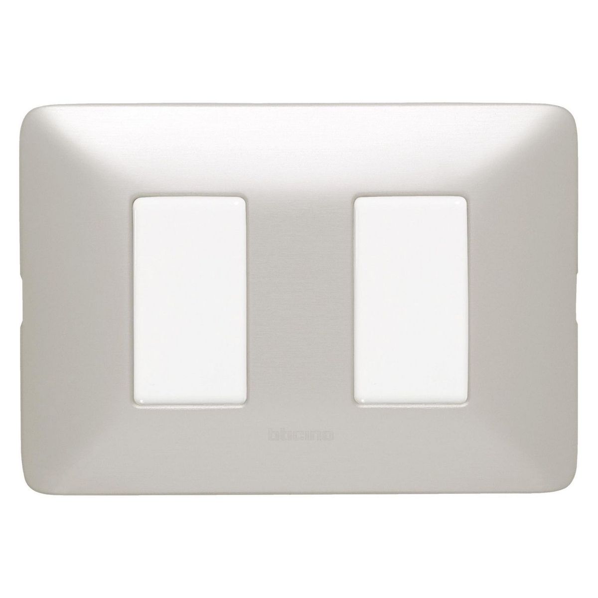 BTICINO - Interruptor Doble Matix Gris Aluminio