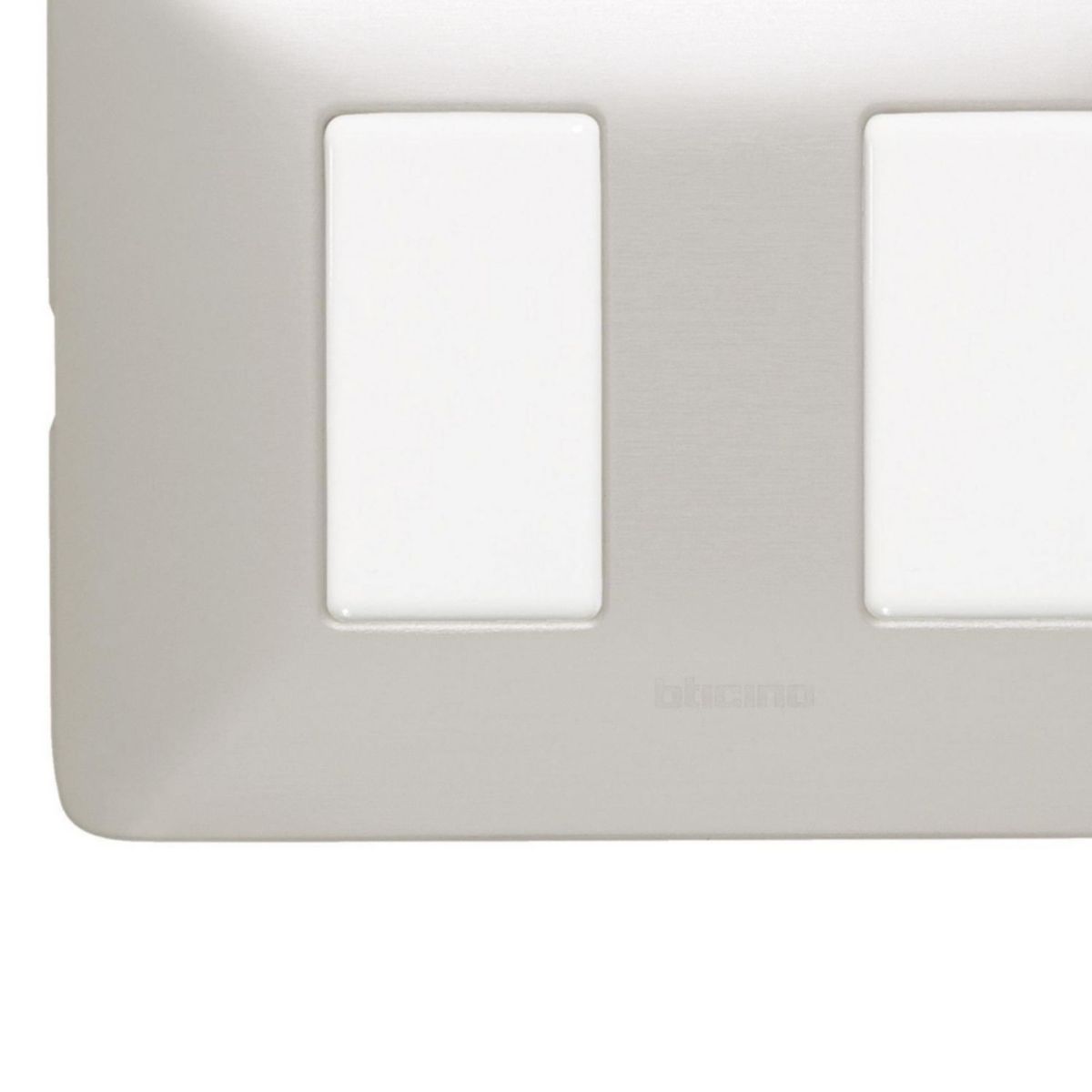 BTICINO - Interruptor Doble Matix Gris Aluminio