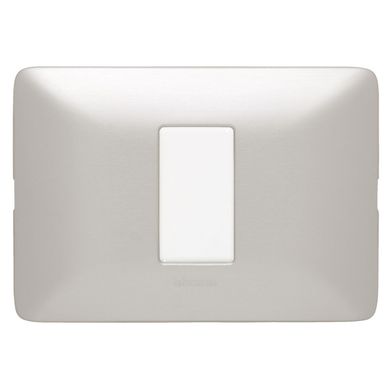 Conmutador Simple Matix Gris Aluminio