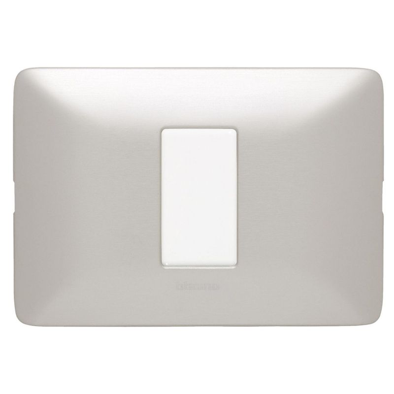 BTICINO - Conmutador Simple Matix Gris Aluminio