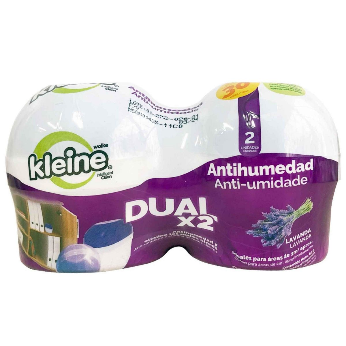 KLEINE WOLKE - Deshumecedor Lavanda 2 Unidades 80gr