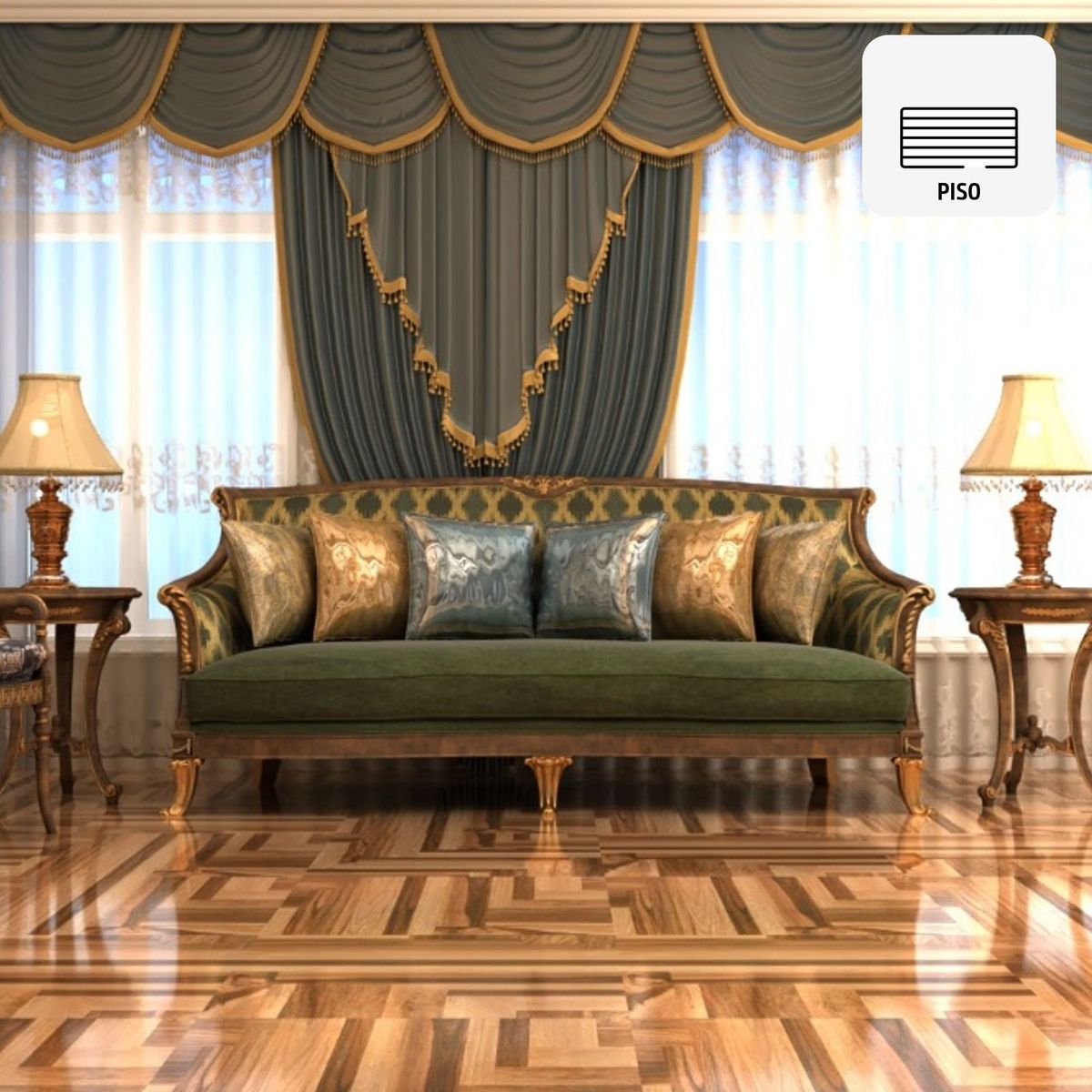 HOLZTEK - Gres Porcelanico Marrón Maderado 60x60cm 1.44m2