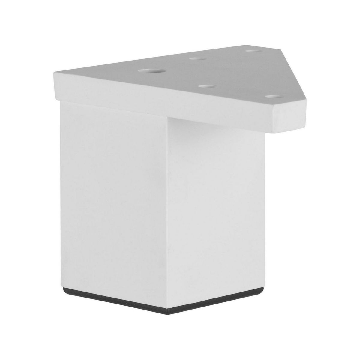 FIXSER - Patas para Muebles Cuadrada ABS Blanco 40x60 mm