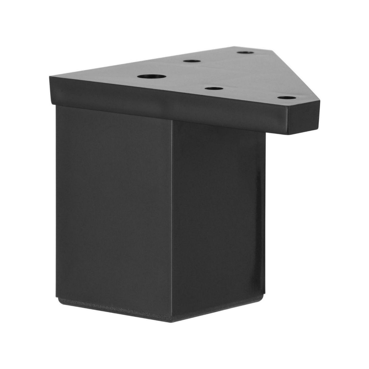 FIXSER - Patas para Muebles Cuadrada ABS 40x60 mm Negro