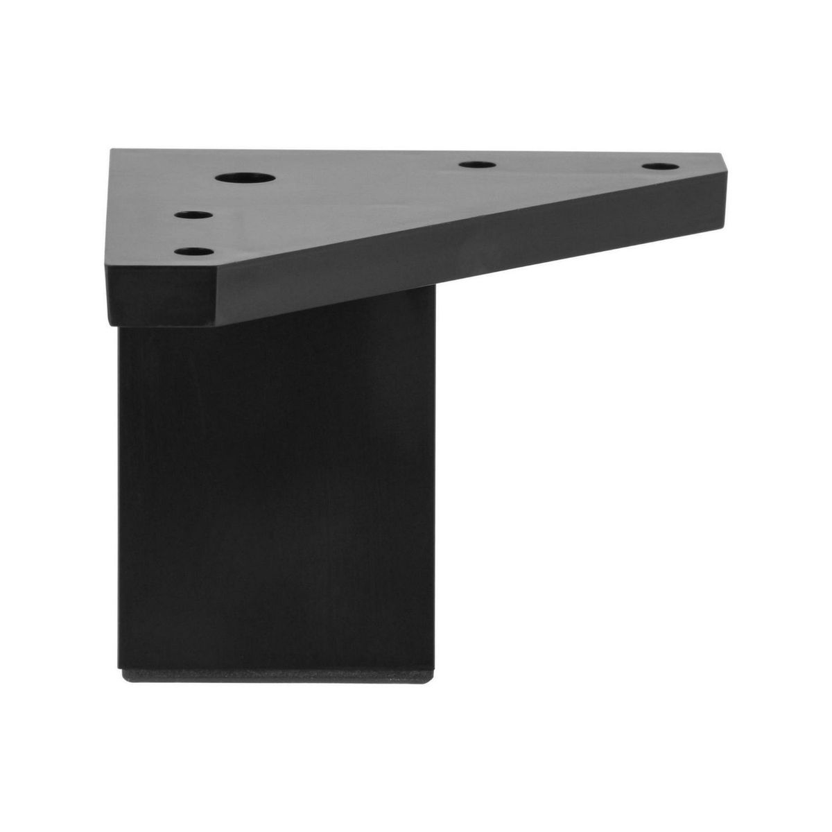FIXSER - Patas para Muebles Cuadrada ABS 40x60 mm Negro
