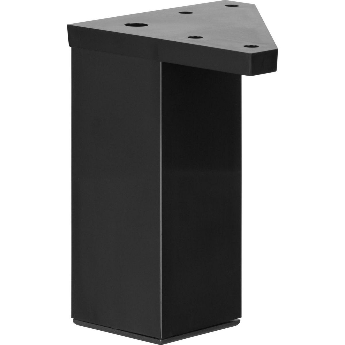 FIXSER - Patas para Muebles Cuadrada ABS 40x100 mm Negro
