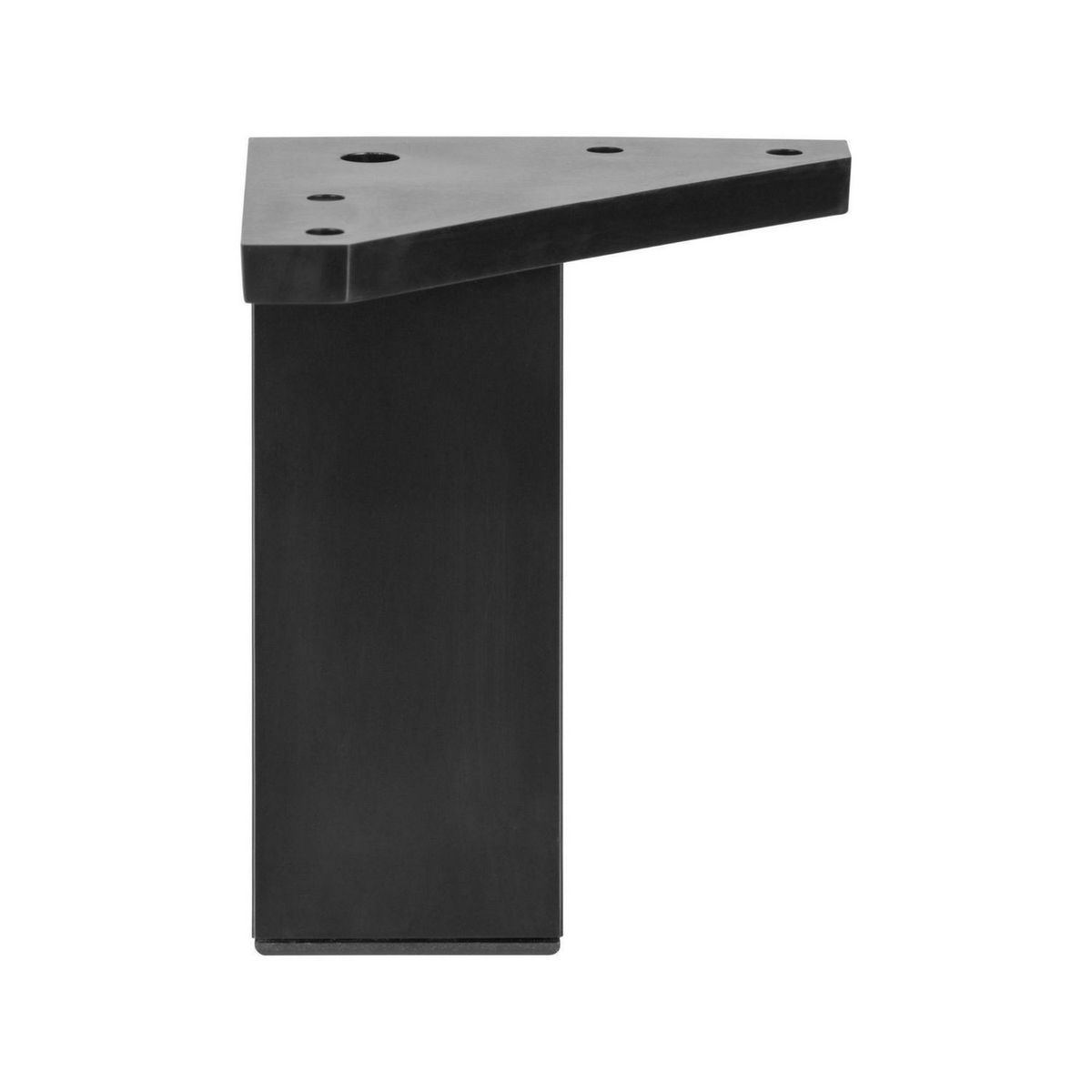 FIXSER - Patas para Muebles Cuadrada ABS 40x100 mm Negro