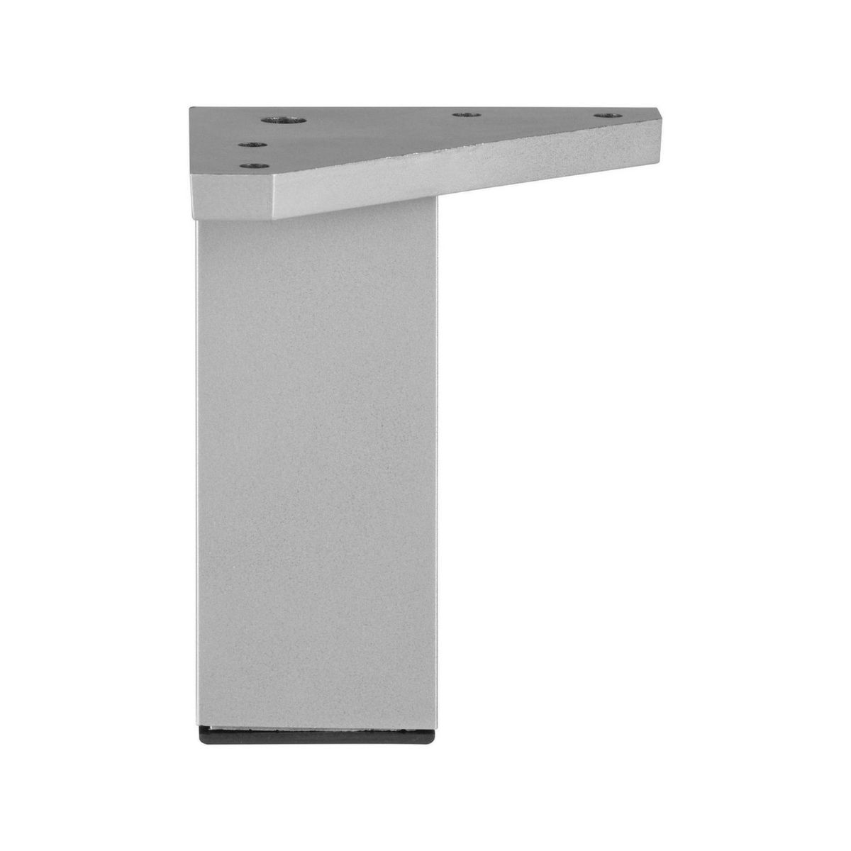 FIXSER - Patas para Muebles Cuadrada ABS 40x100 mm de Aluminio