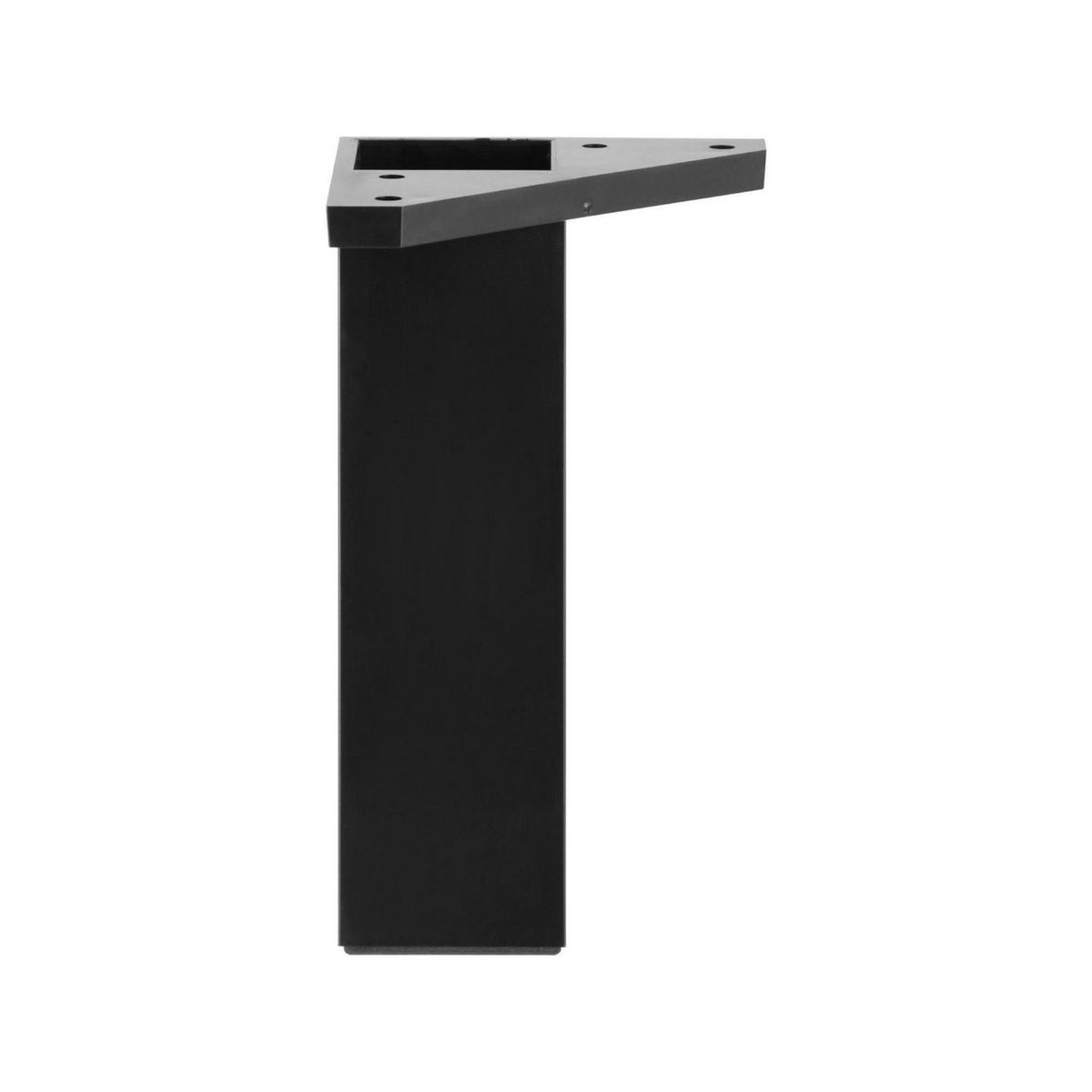 FIXSER - Patas para Muebles Cuadrada ABS 40x150 mm Negro