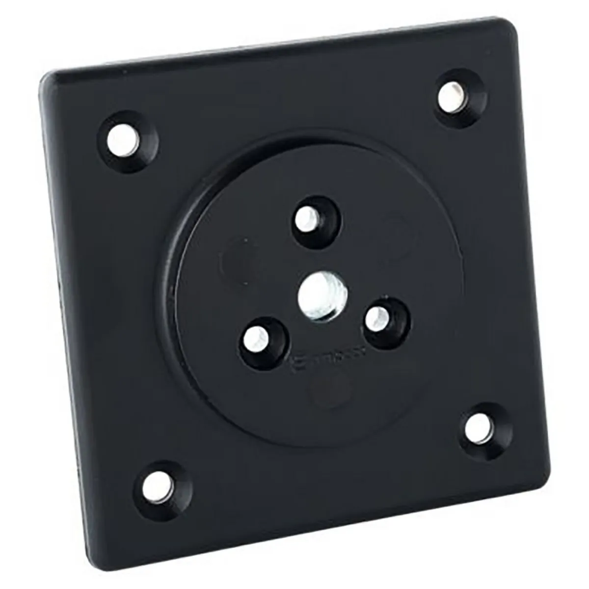 FIXSER - Plato Recto Negro de Patas de Madera Patas