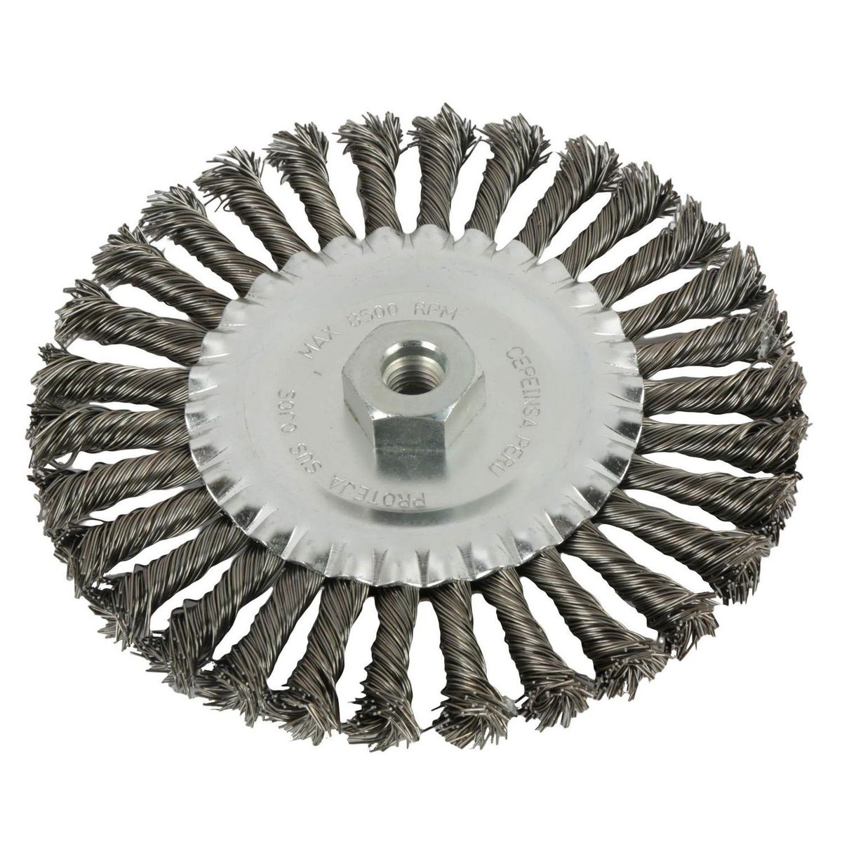  - Cepillo circular de alambre trenzado 7"