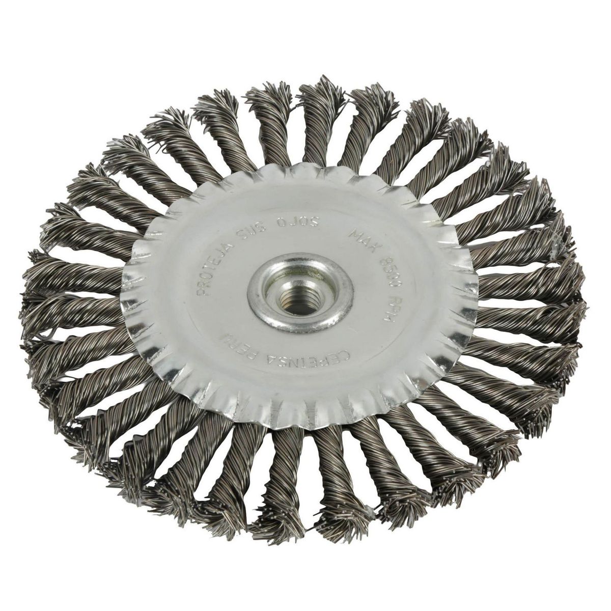  - Cepillo circular de alambre trenzado 7"