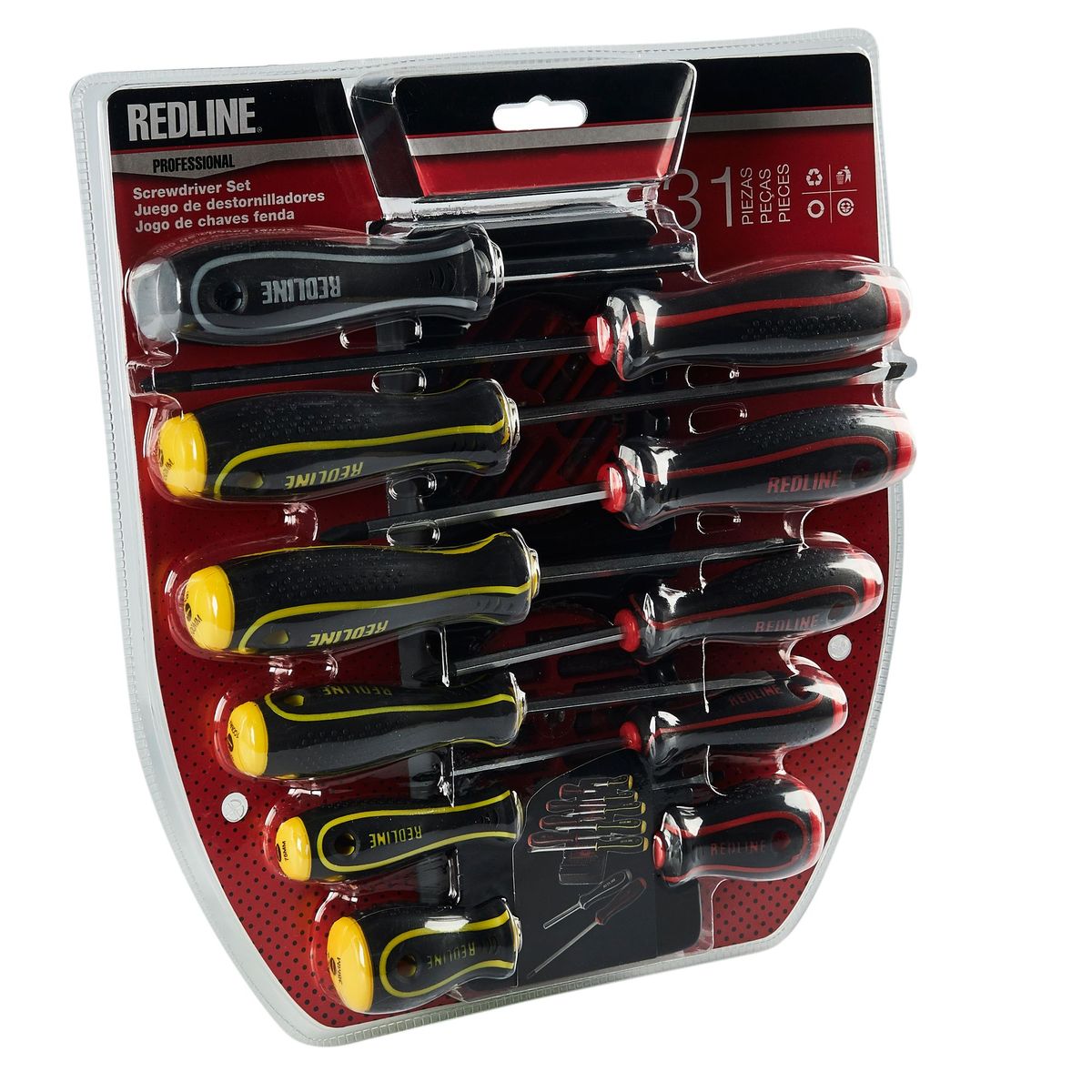 REDLINE - Set Desarmadores Acero 31 Piezas Redline