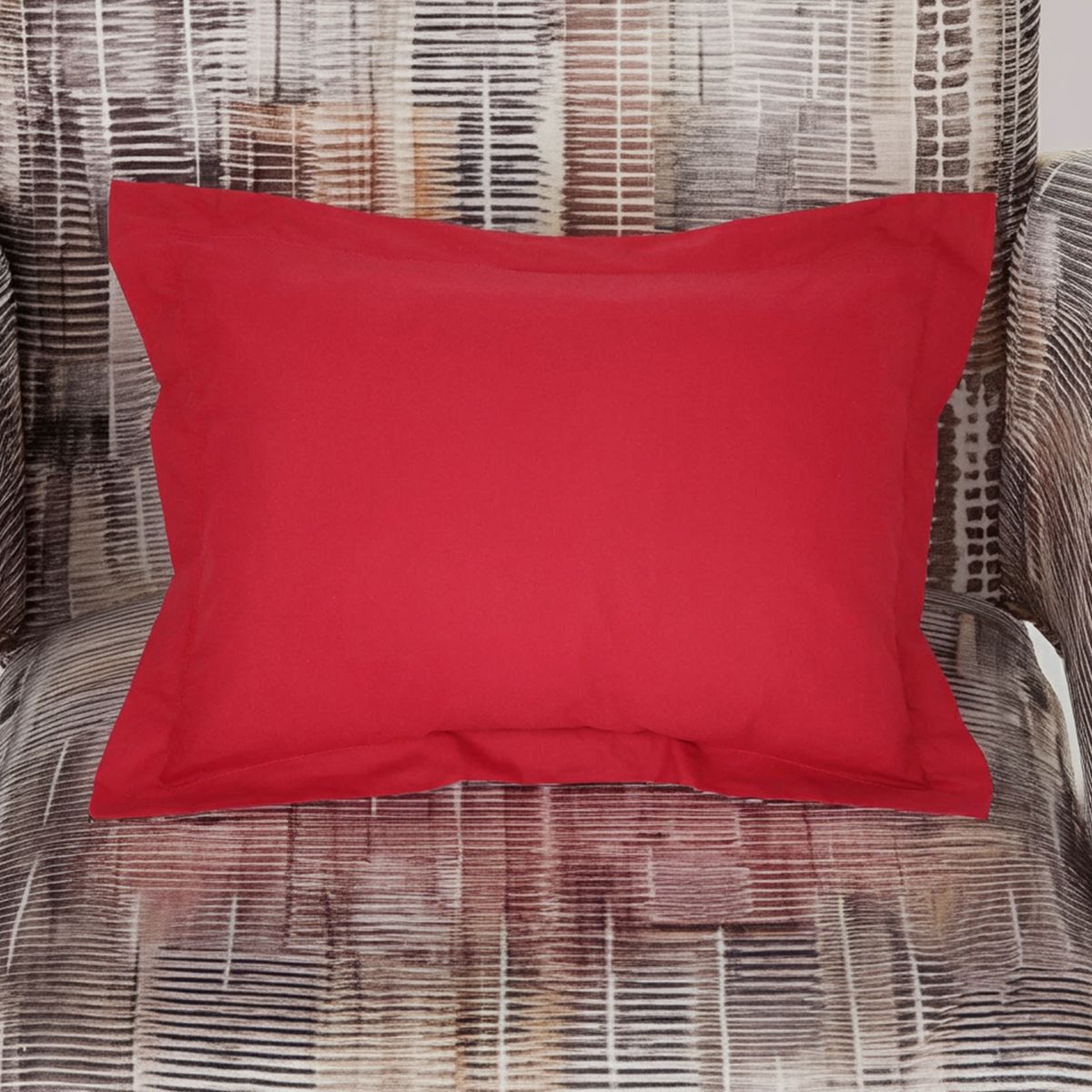 JUST HOME COLLECTION - Funda Almohada Estándar Sham Vino 150 Hilos 50x70cm