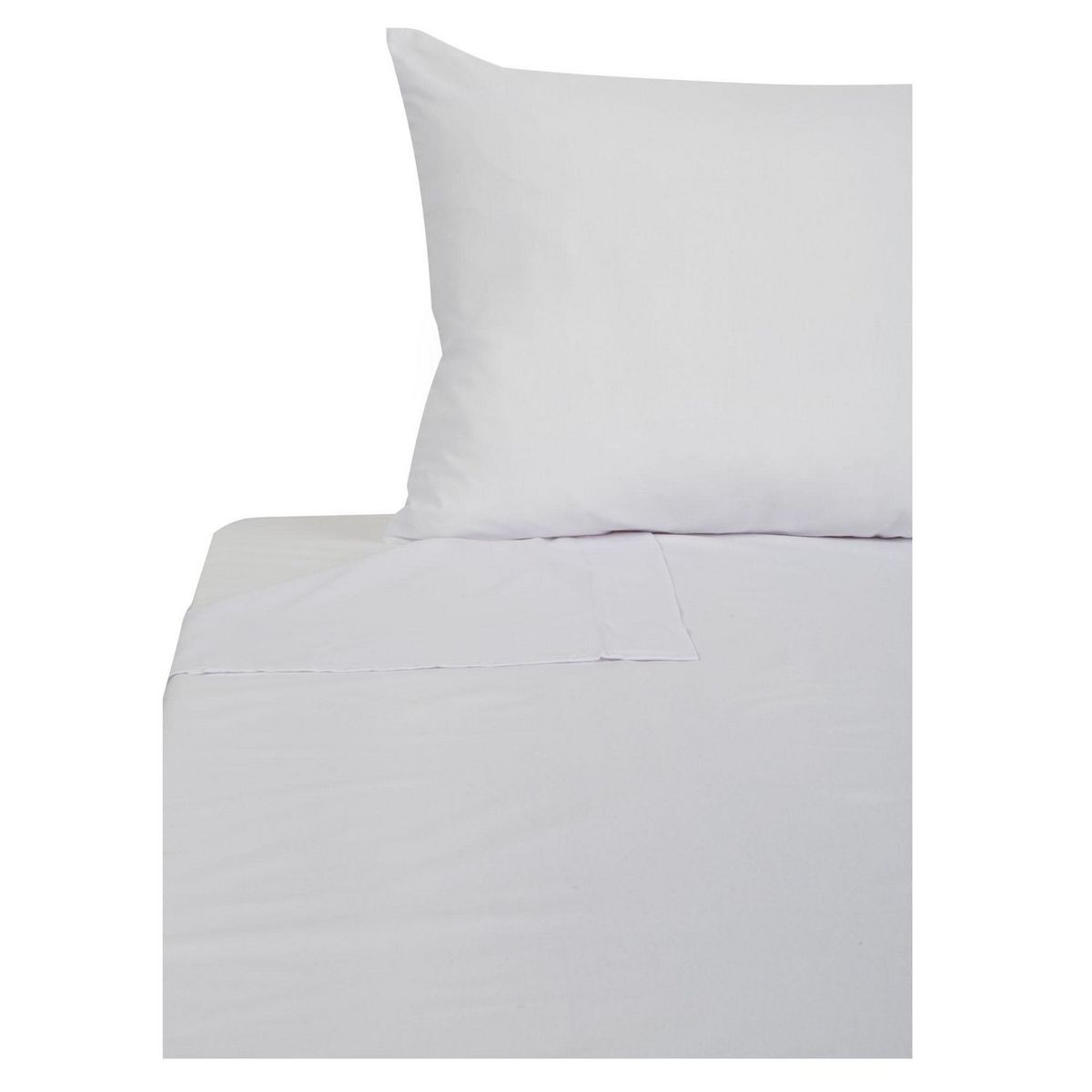 JUST HOME COLLECTION - Juego de Sábanas Fashion 1.5 Plazas 150 Hilos Blanco