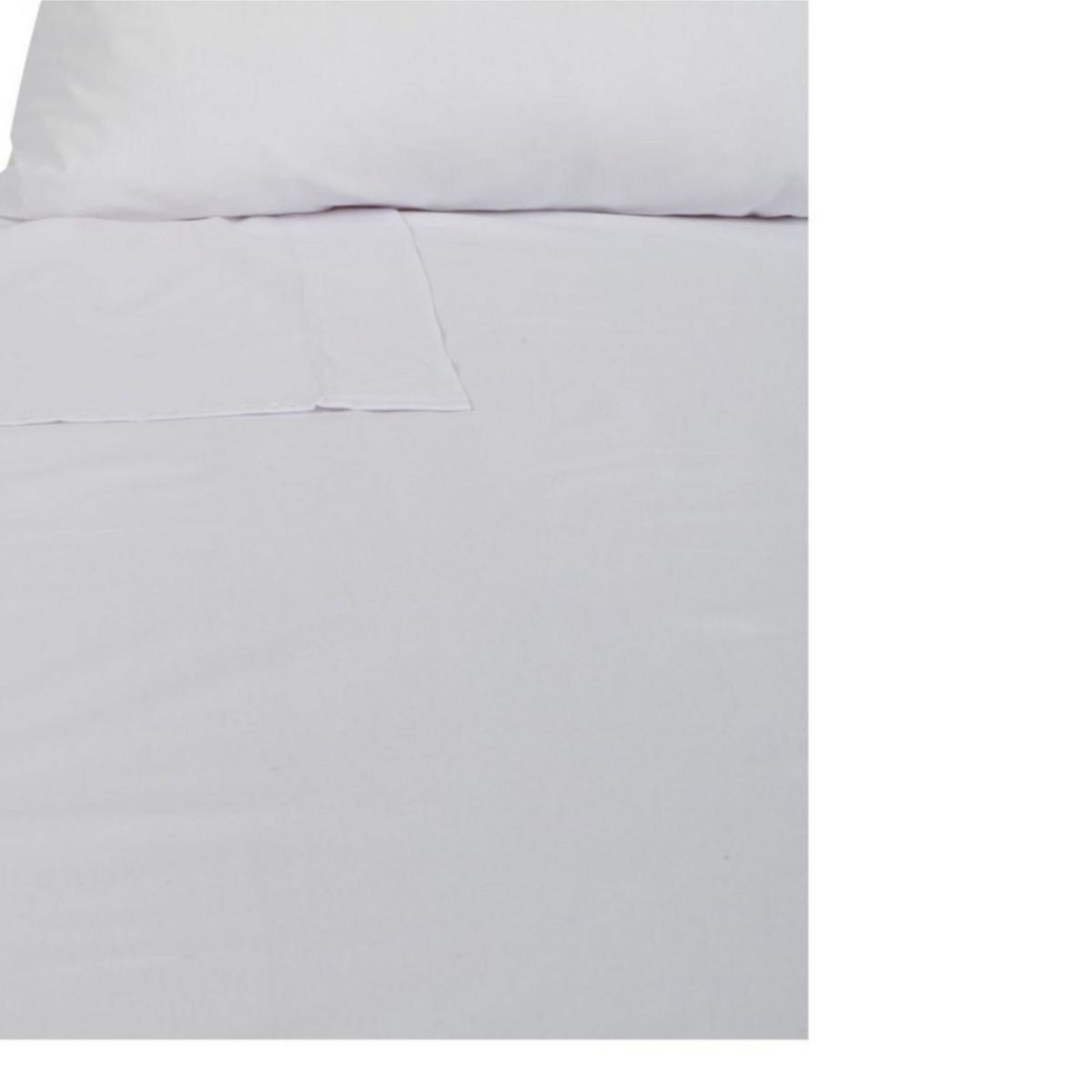 JUST HOME COLLECTION - Juego de Sábanas Fashion 1.5 Plazas 150 Hilos Blanco