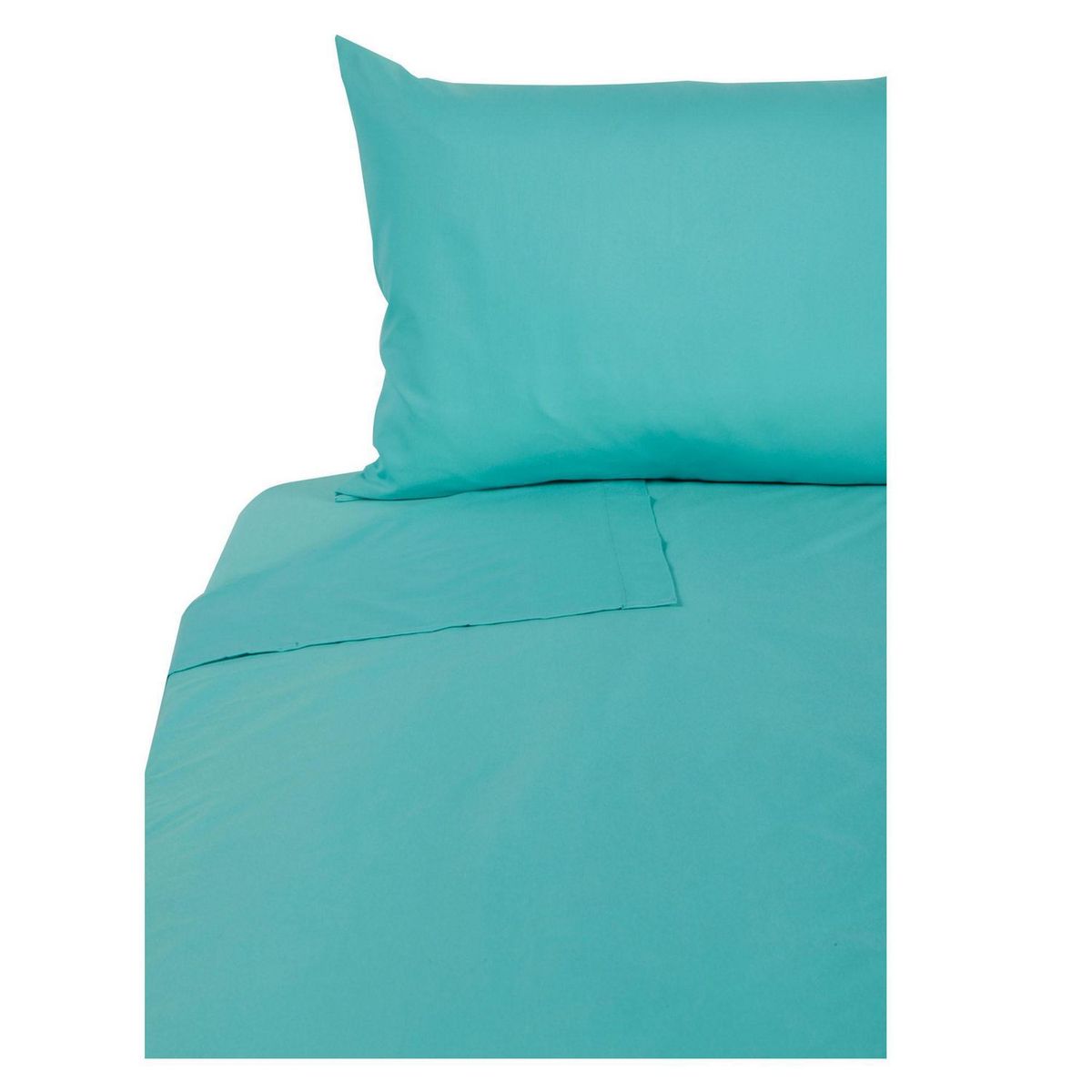 JUST HOME COLLECTION - Juego de Sábanas Fashion 1.5 Plazas 150 Hilos Aqua