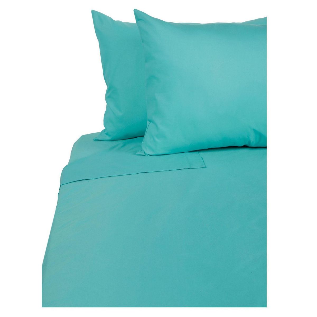 JUST HOME COLLECTION - Juego de Sábanas Fashion 2 Plazas 150 Hilos Aqua