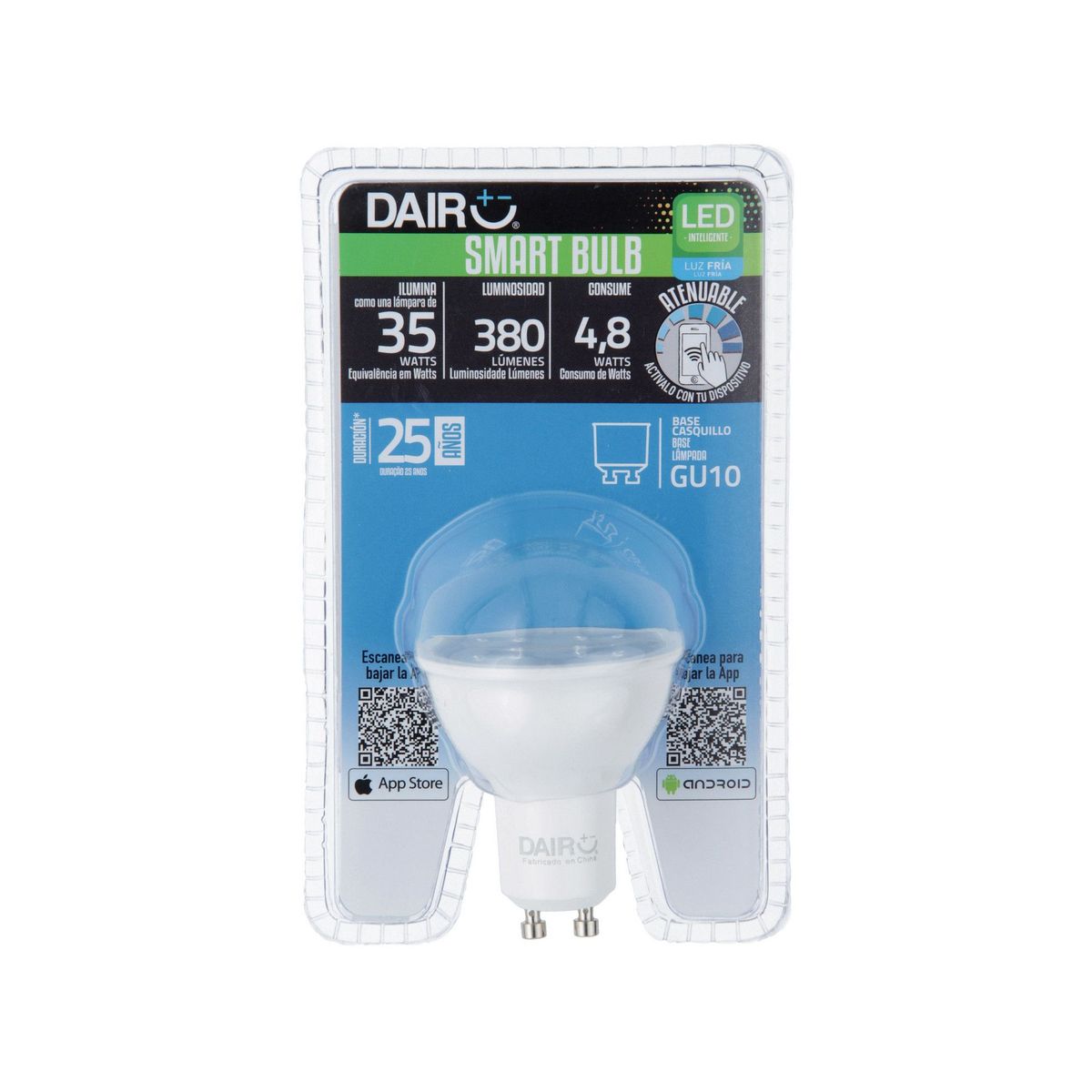 Focos LED Dicroicos 5.8W Gu10 Luz Blanca, marca DAIRU - Foto 2
