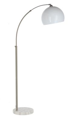 Lmpara de Pie Arco Blanco y niquelado 1 Luz E27