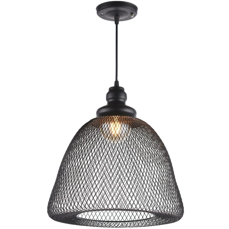 JUST HOME COLLECTION - Lámpara Colgante Elvas Negro 1 Luz E27