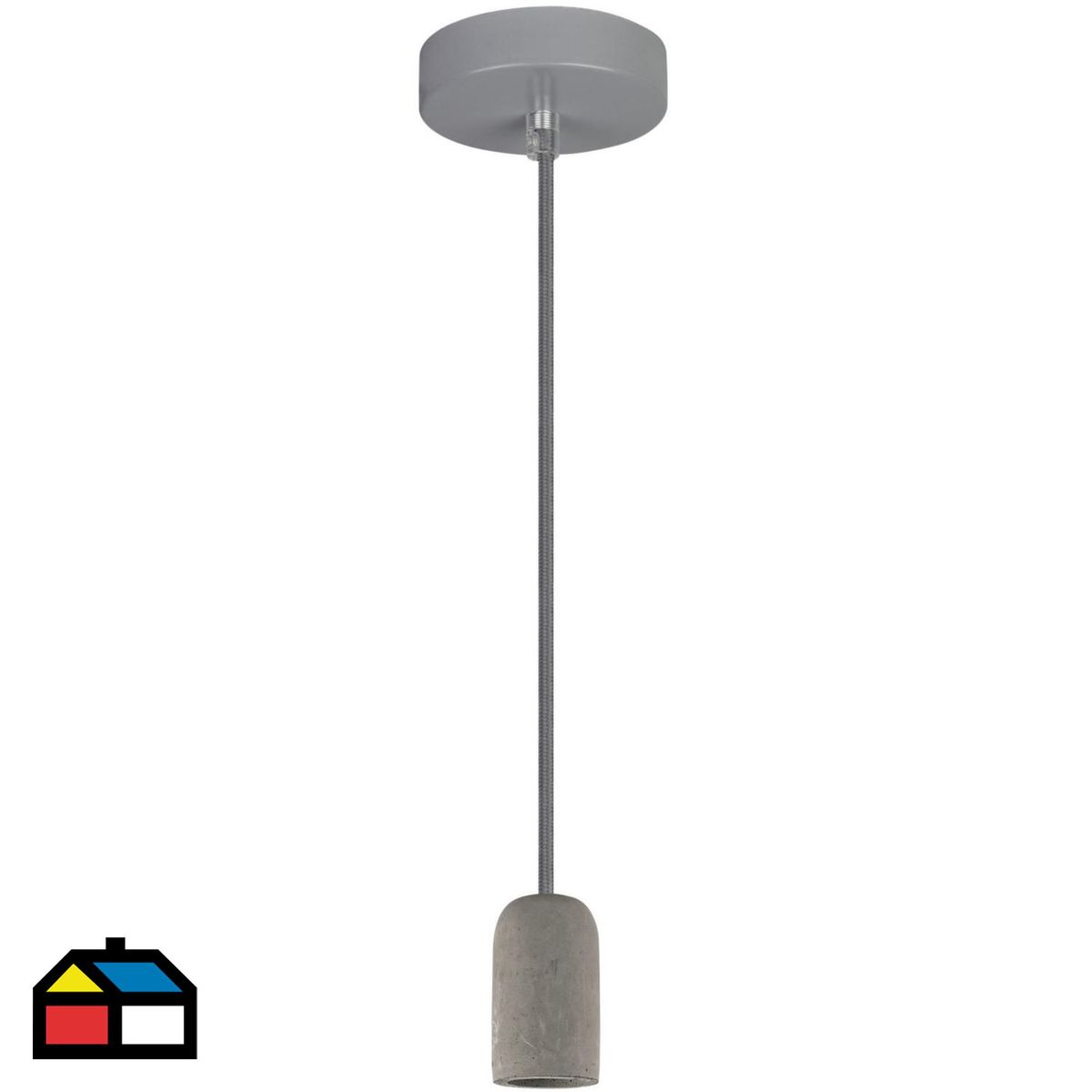 JUST HOME COLLECTION - Lámpara Colgante Concrete 1 Luz E27