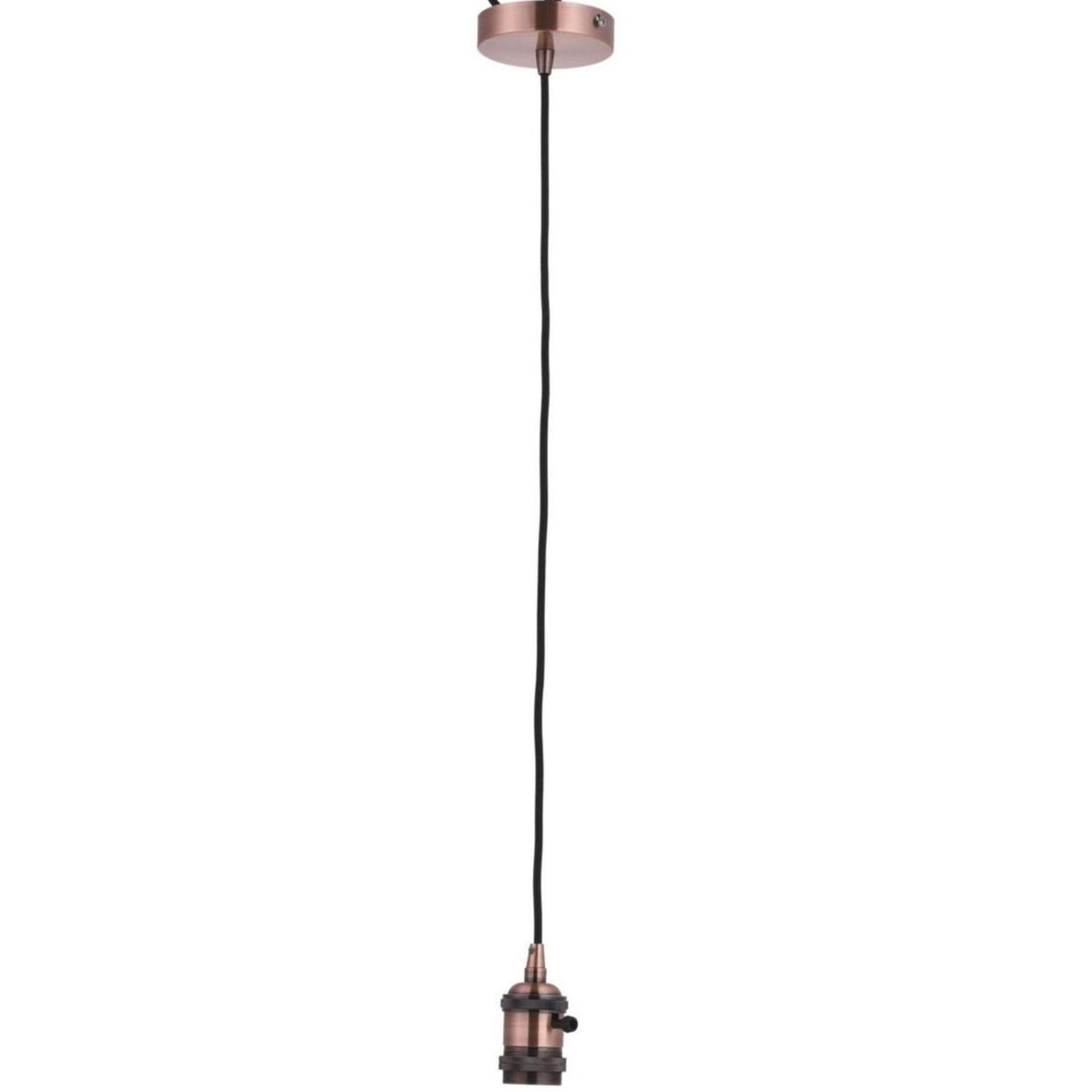 JUST HOME COLLECTION - Lámpara Colgante Metal 1L E27 Cobre