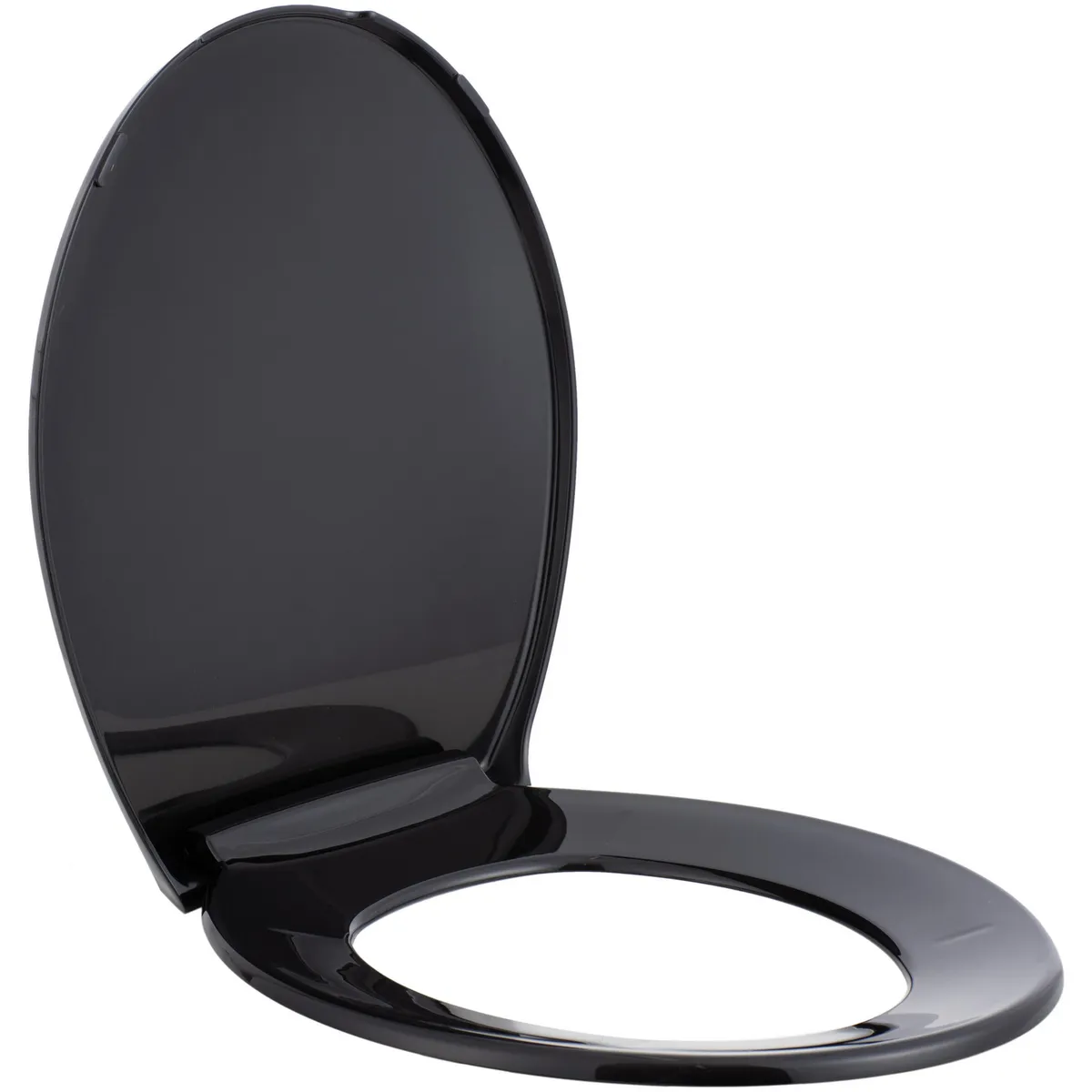 CORONA - Asiento Tapa Inodoro Comodor Redondo Negro