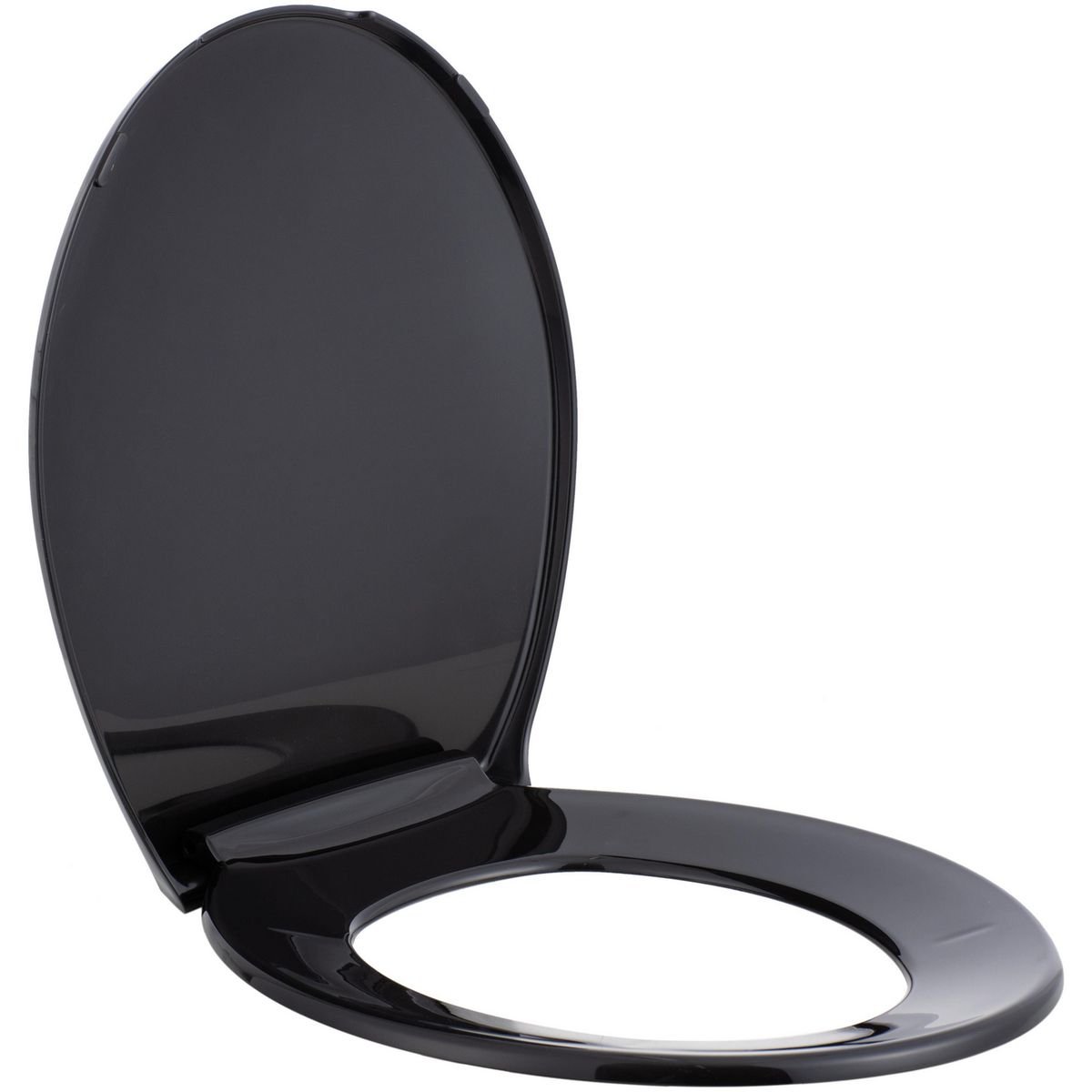 CORONA - Asiento Tapa Inodoro Comodor Redondo Negro