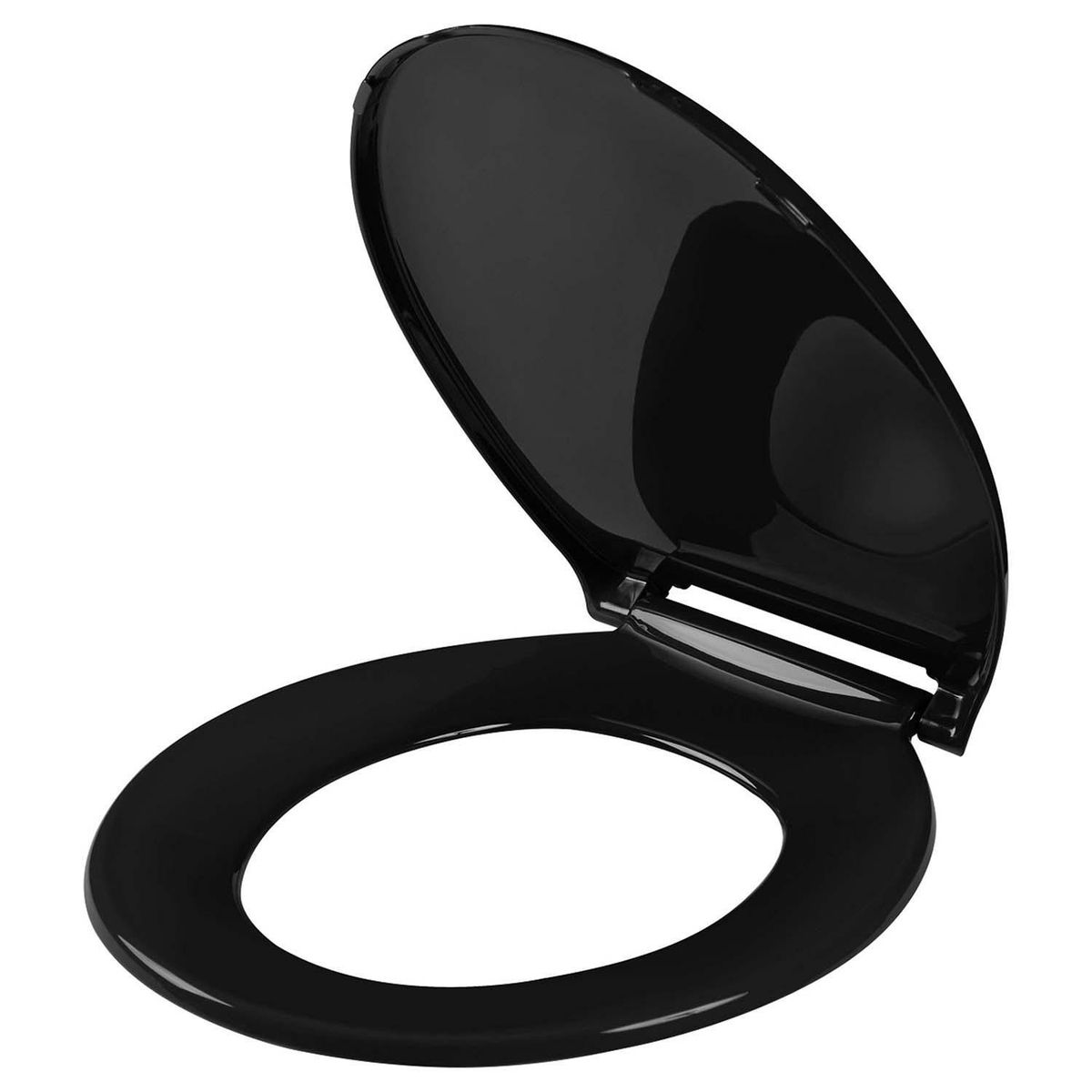 CORONA - Asiento Tapa Inodoro Comodor Redondo Negro